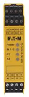 Eaton 118702 veiligheidsrelais voor nood- en veiligheidsdeurbewaking, 24 VDC/AC, 3 vrijgaspads