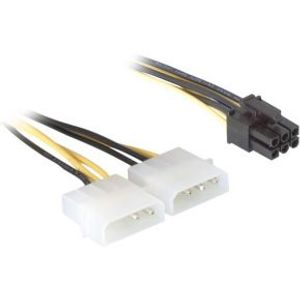 Delock 82315 Stroomkabel voor PCI Express-kaart 15cm