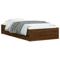 vidaXL Bedframe met lades bewerkt hout bruin eikenkleurig 90x190 cm, bed, bed met opbergruimte, 1-persoons bedframe, 1-persoonsbed