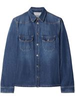 Off-White chemise en jean à manches longues - Bleu - thumbnail