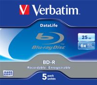 Verbatim BD-R Blu-Ray 25GB 6x 5st. Jewelcase - thumbnail