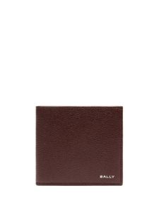 Bally portefeuille en cuir à logo imprimé - Marron