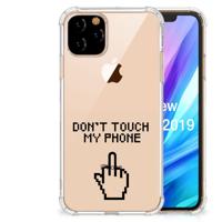 Apple iPhone 11 Pro Anti Shock Case Finger Don't Touch My Phone
