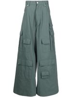 AMBUSH pantalon Rave Cargo à coupe ample - Vert