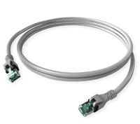 EasyLan DualBoot PushPull IP20 patchkabel, Cat.6A (Class EA), S/FTP, grijs, 10 m