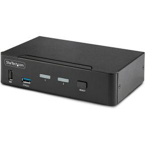 StarTech.com 2-Port DisplayPort KVM Switch, 8K 60Hz / 4K 144Hz, Single Display, DP 1.4, 2x USB 3.0 P