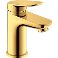 Duravit Wave Wastafelmengkraan - s-size - eengreeps - zonder waste - voorsprong 9.5cm - goud gepolijst wa1010002034