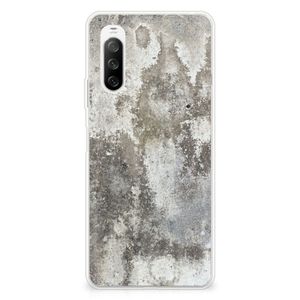 Sony Xperia 10 III TPU Siliconen Hoesje Beton Print