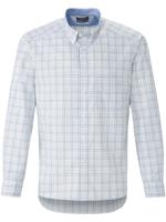 Overhemd 100% katoen ruitdessin Van MAERZ Muenchen wit