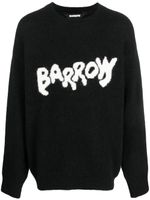 BARROW intarsia-knit logo brushed jumper - Noir - thumbnail