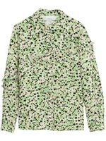 3.1 Phillip Lim chemise volantée à imprimé graphique - Vert