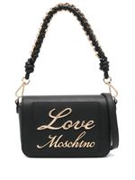 Love Moschino sac porté épaule à plaque logo - Noir