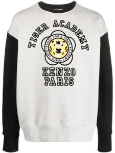 Kenzo sweat en coton à logo imprimé - Gris