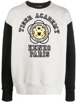 Kenzo logo-print cotton sweatshirt - Gris