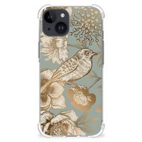 Case voor iPhone 15 Plus Vintage Bird Flowers