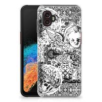 Silicone Back Case Samsung Galaxy Xcover 6 Pro Skulls Angel - thumbnail