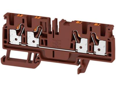 Doorgangsklem Weidmüller A4C 4 BR 2534390000 Bruin 50 stuk(s)