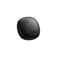 Tile by Life360 Sticker (2024) - Kleine Bluetooth-tracker, afstandsbedieningfinder en itemfinder voor fietsen, bril en meer. Zowel iOS- als Android-compatibel. Telefoonfinder. 1-pack (zwart)