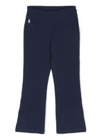 Ralph Lauren Kids pantalon de jogging à coupe évasée - Bleu - thumbnail