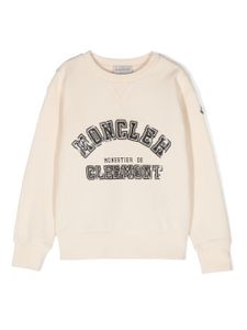 Moncler Enfant logo-embellished cotton sweatshirt - Tons neutres