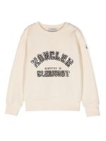 Moncler Enfant logo-embellished cotton sweatshirt - Tons neutres