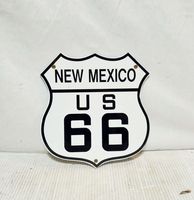 Route 66 New Mexico Emaille Bord - thumbnail