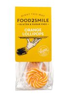 Food2Smile Orange lollipops suikervrij glutenvrij lactosevrij (5 st)