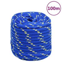 Boottouw 18 mm 100 m polypropeen blauw