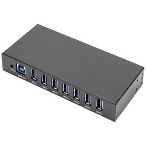 Digitus DA-70258 interface hub USB 3.2 Gen 1 (3.1 Gen 1) Type-B 5000 Mbit/s Zwart