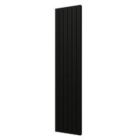 Plieger Designradiator Cavallino Retto Dubbel 1287 Watt Middenaansluiting 200x45 cm Mat Zwart - thumbnail