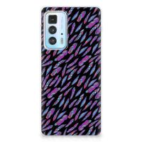 Motorola Edge 20 Pro TPU bumper Feathers Color