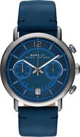 Horlogeband Marc by Marc Jacobs MBM5068 Leder Blauw 22mm