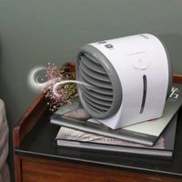 Compacte Desk Aircooler Met Spray - Mini Luchtbevochtiger & Aircooler Voor Op Tafel - Dekbed-Discounter.nl