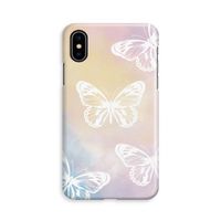 White butterfly: iPhone X Volledig Geprint Hoesje - thumbnail