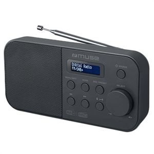 Muse M-109 DB DAB+/FM draagbare radio & dubbel alarm - zwart