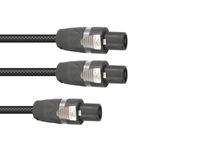 SOMMER CABLE Adaptercable Speakon/2xSpeakon 1m bk - thumbnail