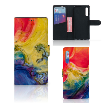Hoesje Huawei P Smart Pro Watercolor Dark Hoesje Huawei P Smart Pro Watercolor Dark