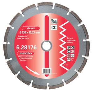 Metabo Accessoires Diamantschijf Ø 230x22,23 mm CC - 628176000