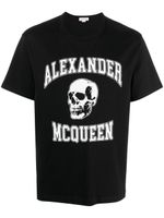 Alexander McQueen t-shirt en coton à logo imprimé - Noir - thumbnail