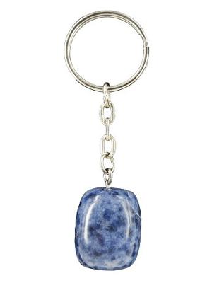 Edelsteen Sleutelhanger Sodaliet Edelsteen Sleutelhanger Sodaliet