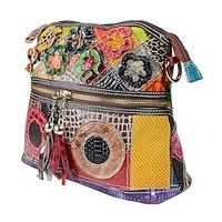 Dames Crossbody zak Koeienhuid Dagelijks Kwastje Bloem Krokodil Slangenhuid Paars Regenboog Lightinthebox