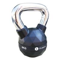 Sveltus Kettlebell Diamond 6 Kg Staal/polyurenthaan Zwart