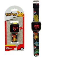 Pokémon LED Horloge Zwart - thumbnail