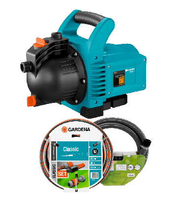 Gardena Classic besproeiingspomp 3000/4 set Gardena Classic besproeiingspomp 3000/4 set