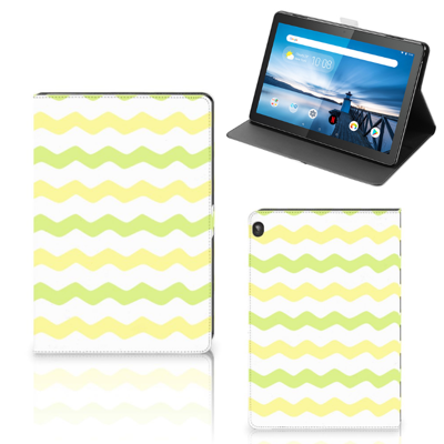Lenovo Tablet M10 Tablet Hoes Waves Yellow Lenovo Tablet M10 Tablet Hoes Waves Yellow