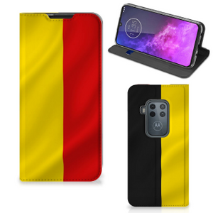 Motorola One Zoom Standcase Belgische Vlag