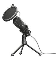Trust Gaming GXT 232 Mantis USB Gaming Microfoon met Popfilter en Tripod Statief Mic voor Streaming, Podcasting, PC, PS4, PS5, YouTube, Twitch en Facebook - Zwart