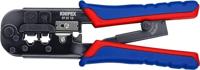 Knipex Krimptang voor Western-stekkers gebruineerd, met meer-componentengrepen 190 mm (zelfbedieningskaart/blister) 97 51 10 SB