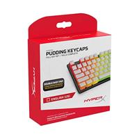 HyperX Pudding Keycaps - Volledige Key Set - PBT - Nederlands (VS) Layout Kleur: wit