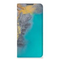 Motorola Moto E32 | Moto E32s Standcase Marble Blue Gold